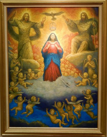 聖母被昇天と戴冠（未完）160,3x97,0cm