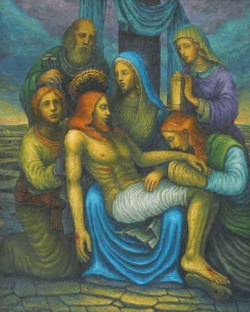 ピエタ　－キリストへの哀悼ー　162,0x130,3cm